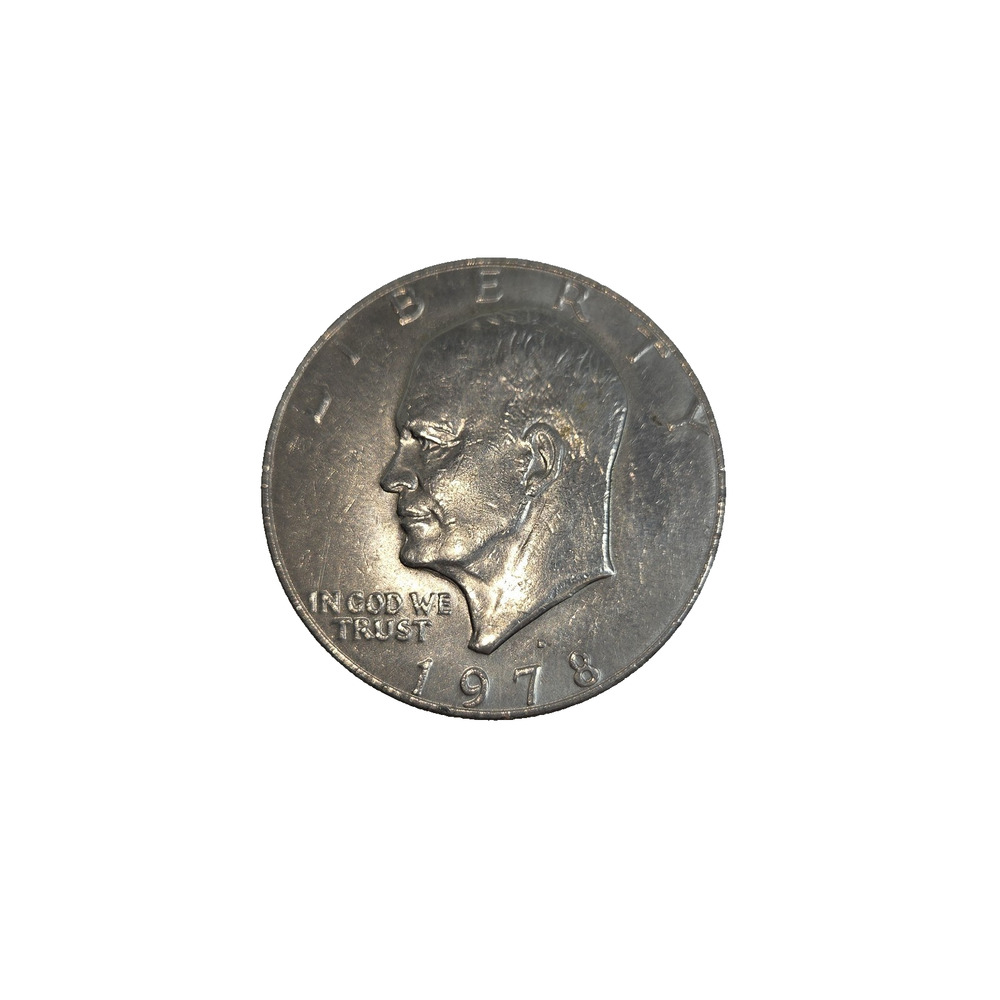 Vintage 1978 President Eisenhower One Dollar Coin Coins Curreny USA Dollars
